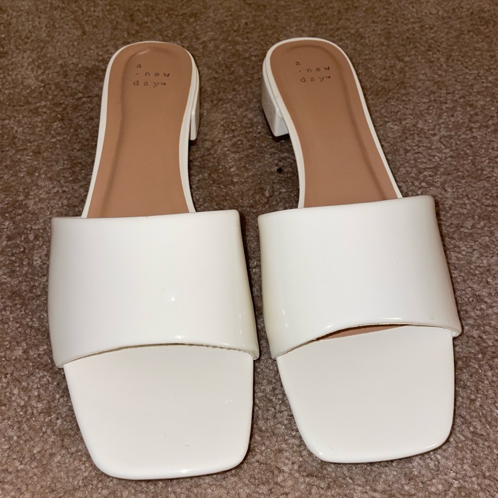 A New Day Women's White Heels